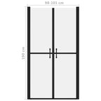 vidaXL Duschtür Matt ESG (98-101)x190 cm
