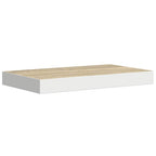 vidaXL Schweberegal Eichenoptik und Weiß 40x23x3,8 cm MDF