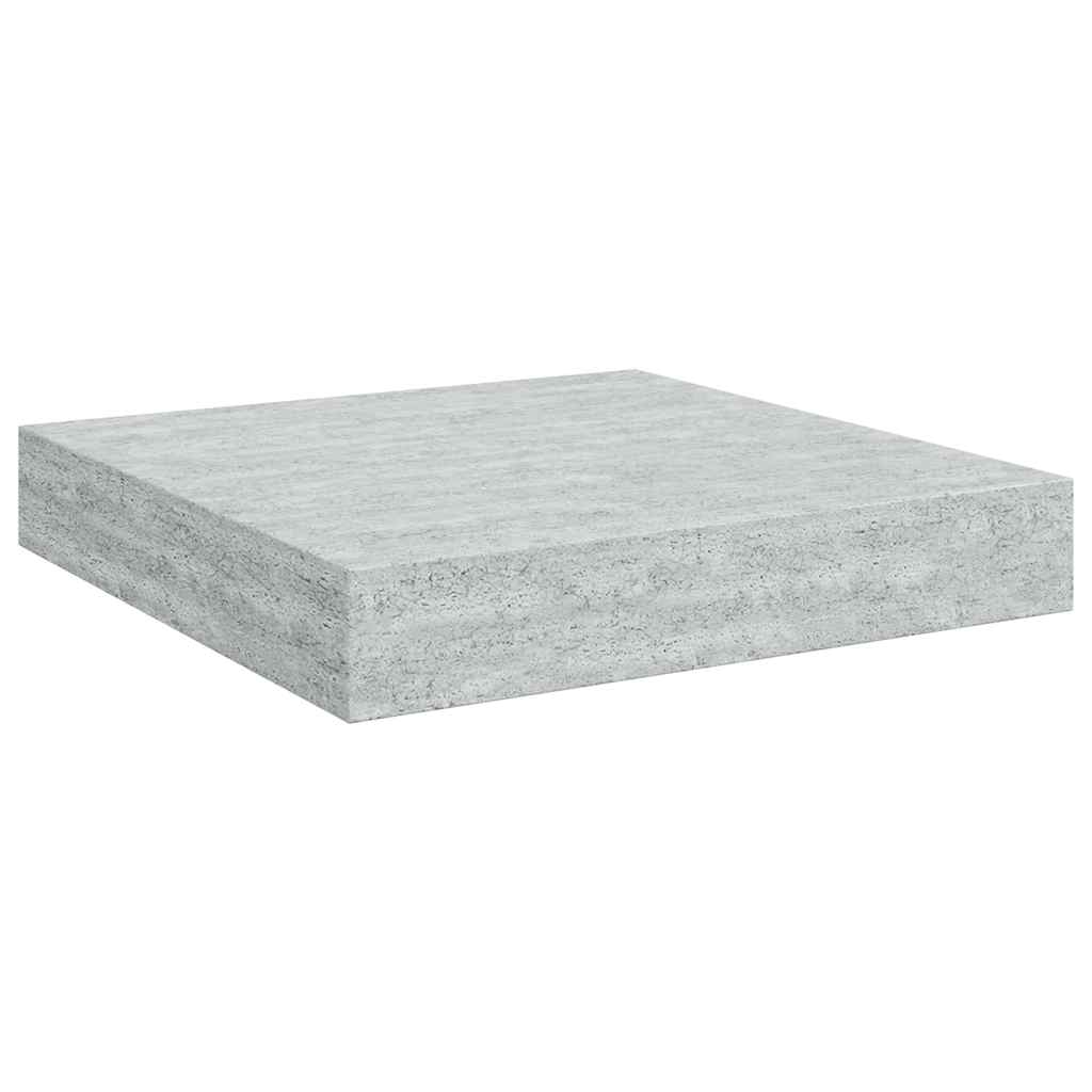 vidaXL Schweberegal Betongrau 23x23,5x3,8 cm MDF