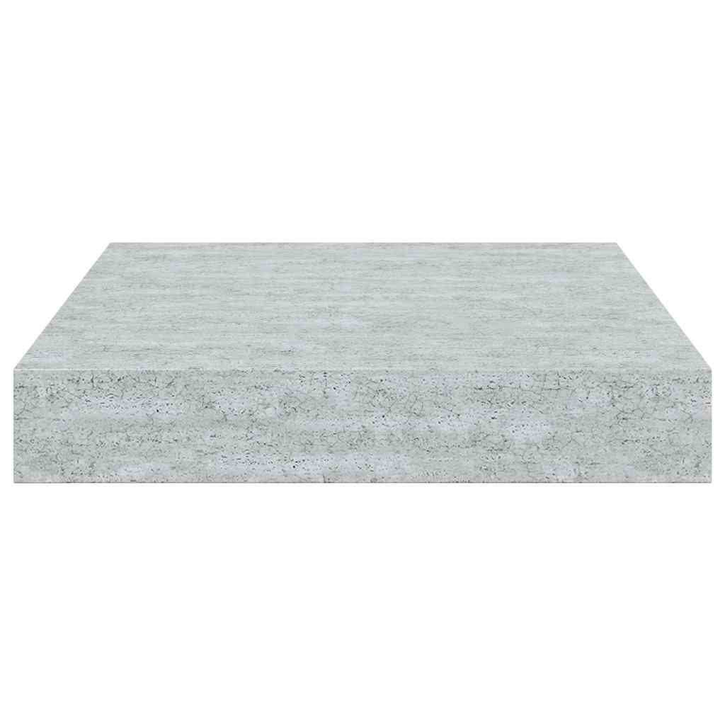 vidaXL Schweberegal Betongrau 23x23,5x3,8 cm MDF