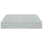 vidaXL Schweberegal Betongrau 23x23,5x3,8 cm MDF