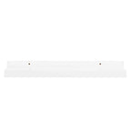 vidaXL Wandregale 2 Stk. Hochglanz-Weiß 40x9x3 cm