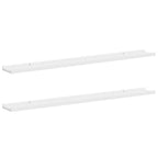vidaXL Wandregale 2 Stk. Weiß 100x9x3 cm