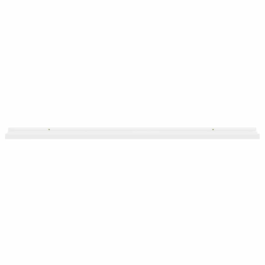 vidaXL Wandregale 2 Stk. Weiß 100x9x3 cm