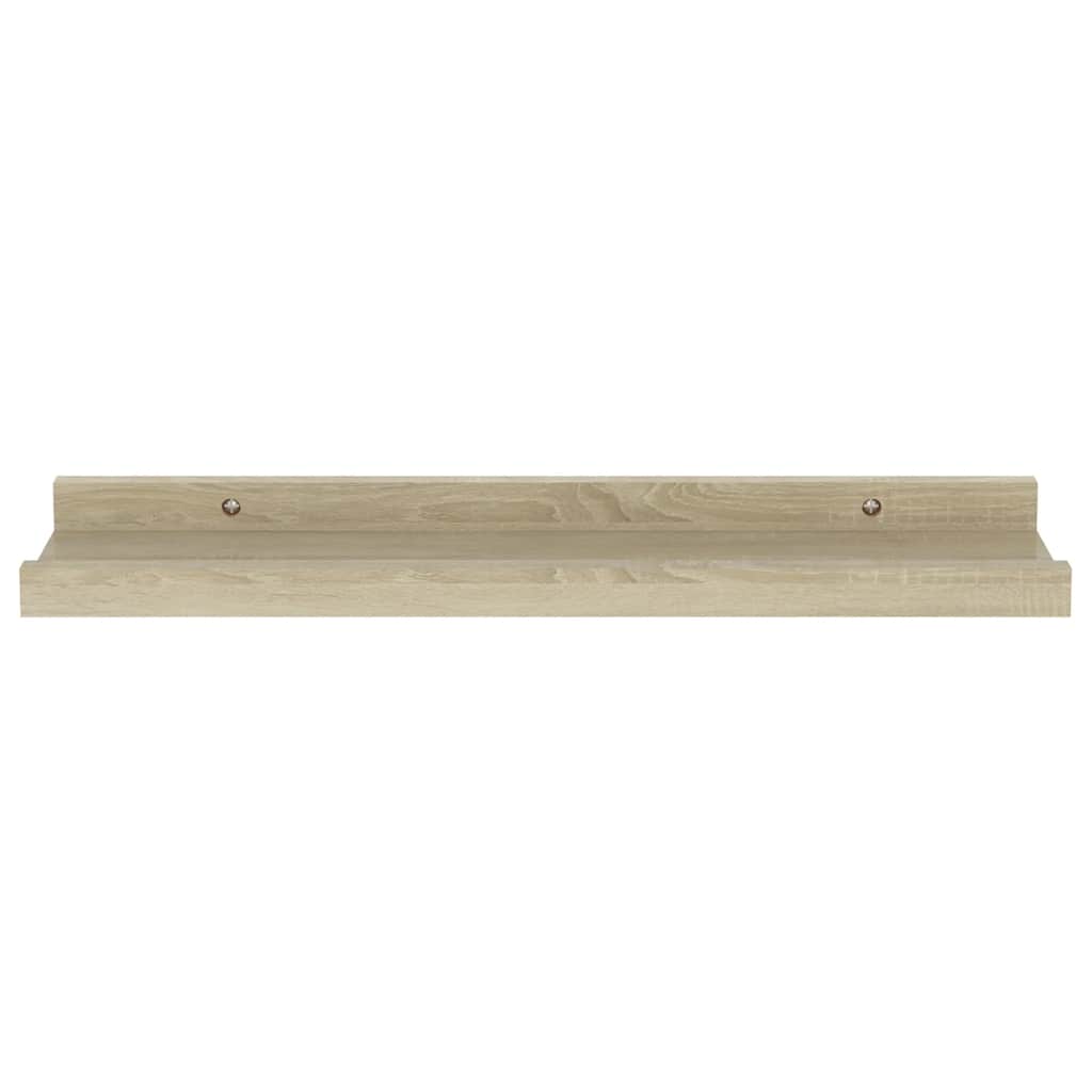 vidaXL Wandregale 2 Stk. Sonoma-Eiche 40 x 9 x 3 cm