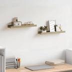 vidaXL Wandregale 2 Stk. Sonoma-Eiche 40 x 9 x 3 cm