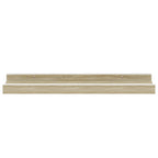 vidaXL Wandregale 2 Stk. Weiß und Sonoma-Eiche 40x9x3 cm