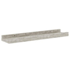 vidaXL Wandregale 4 Stk. Betongrau 40x9x3 cm