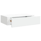 vidaXL Wandregal mit Schublade Weiß 40x23,5x10 cm MDF