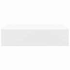 vidaXL Wandregal mit Schublade Weiß 40x23,5x10 cm MDF