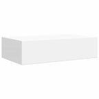 vidaXL Wandregale mit Schubladen 2 Stk. Weiß 40x23,5x10 cm MDF