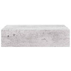vidaXL Wandregal mit Schublade Betongrau 40x23,5x10 cm MDF