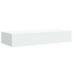 vidaXL Wandregal mit Schublade Weiß 60x23,5x10 cm MDF