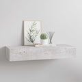 vidaXL Wandregal mit Schublade Betongrau 60x23,5x10 cm MDF