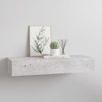 vidaXL Wandregal mit Schublade Betongrau 60x23,5x10 cm MDF
