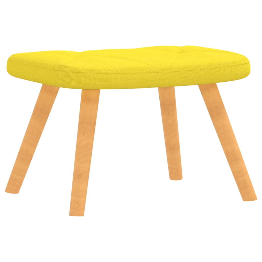 vidaXL Relaxsessel mit Hocker Senfgelb Stoff
