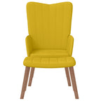 vidaXL Relaxsessel mit Hocker Senfgelb Samt