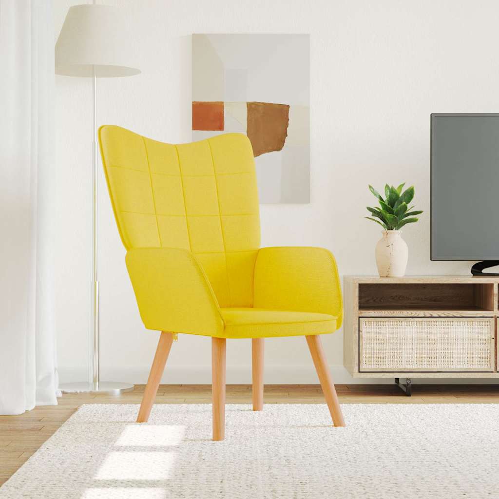 vidaXL Relaxsessel Senfgelb Stoff