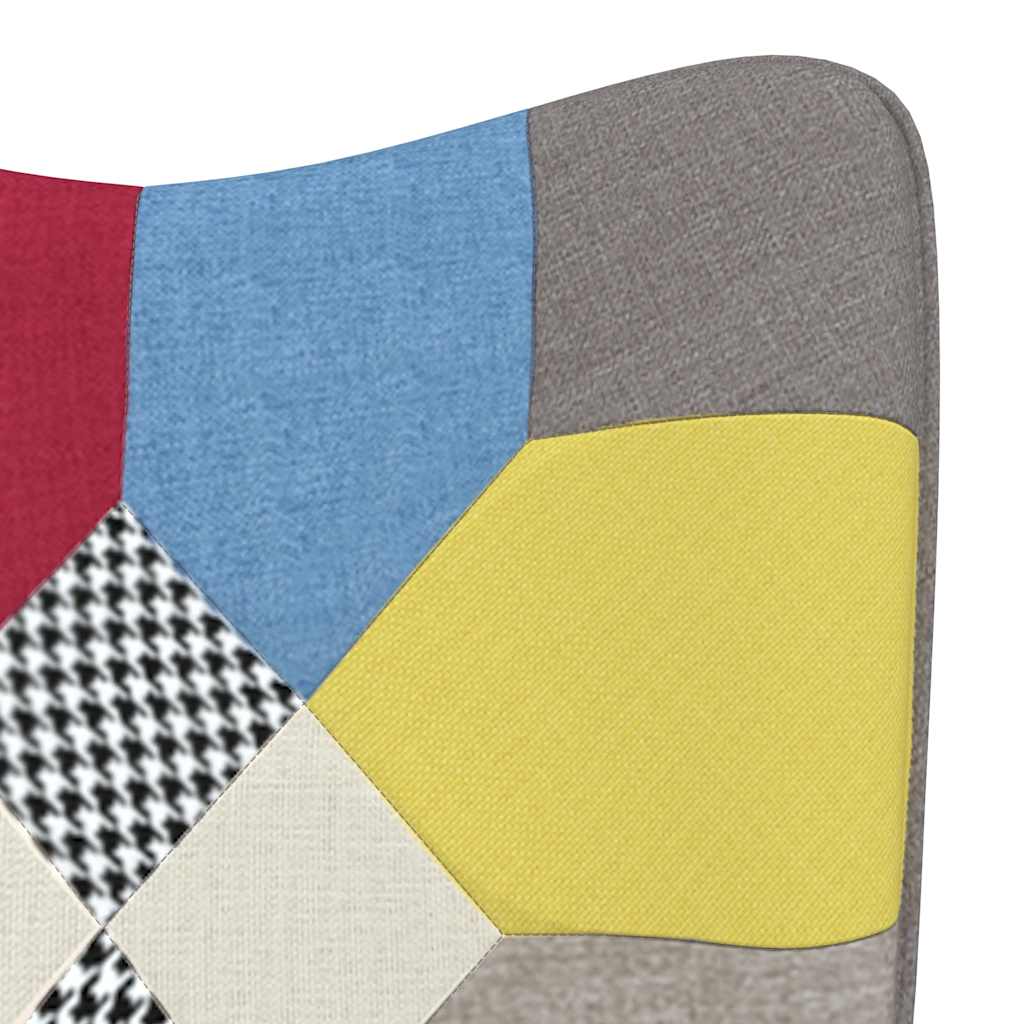 vidaXL Schaukelstuhl Patchwork Stoff