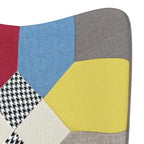 vidaXL Schaukelstuhl Patchwork Stoff