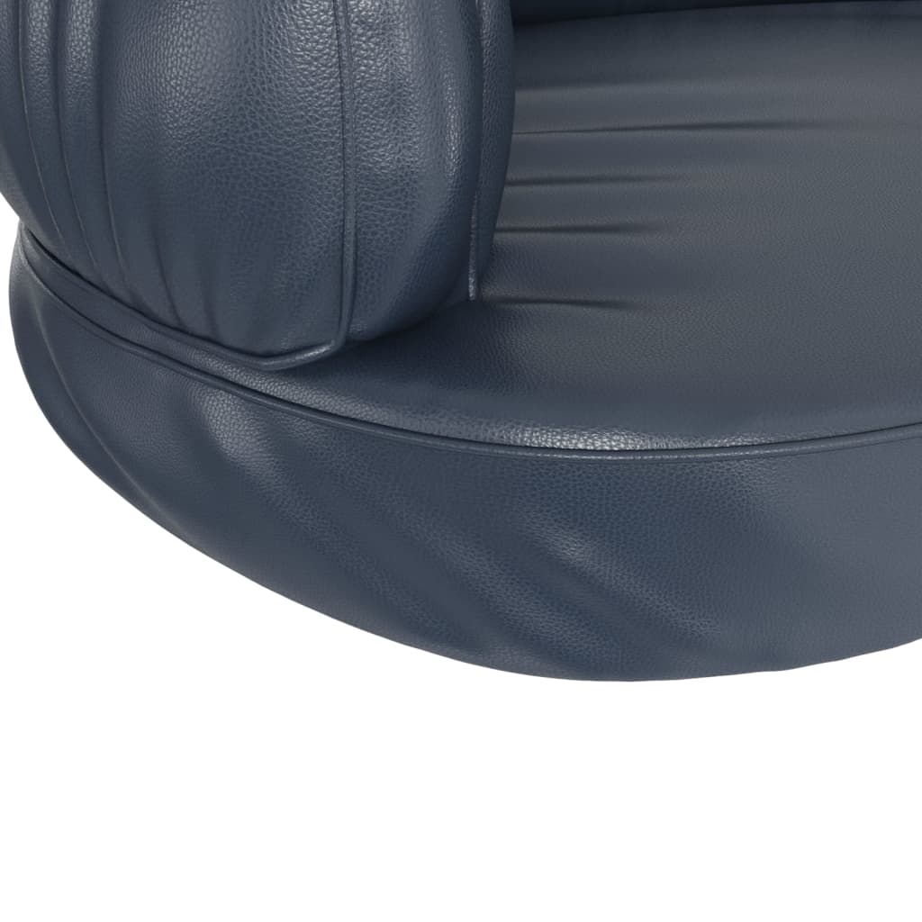 vidaXL Hundebett Ergonomisch Schaumstoff Dunkelblau 60x42cm Kunstleder