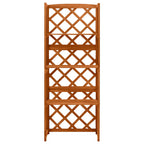 vidaXL Spalier mit Ablagen 55x30x140 cm Massivholz Tanne