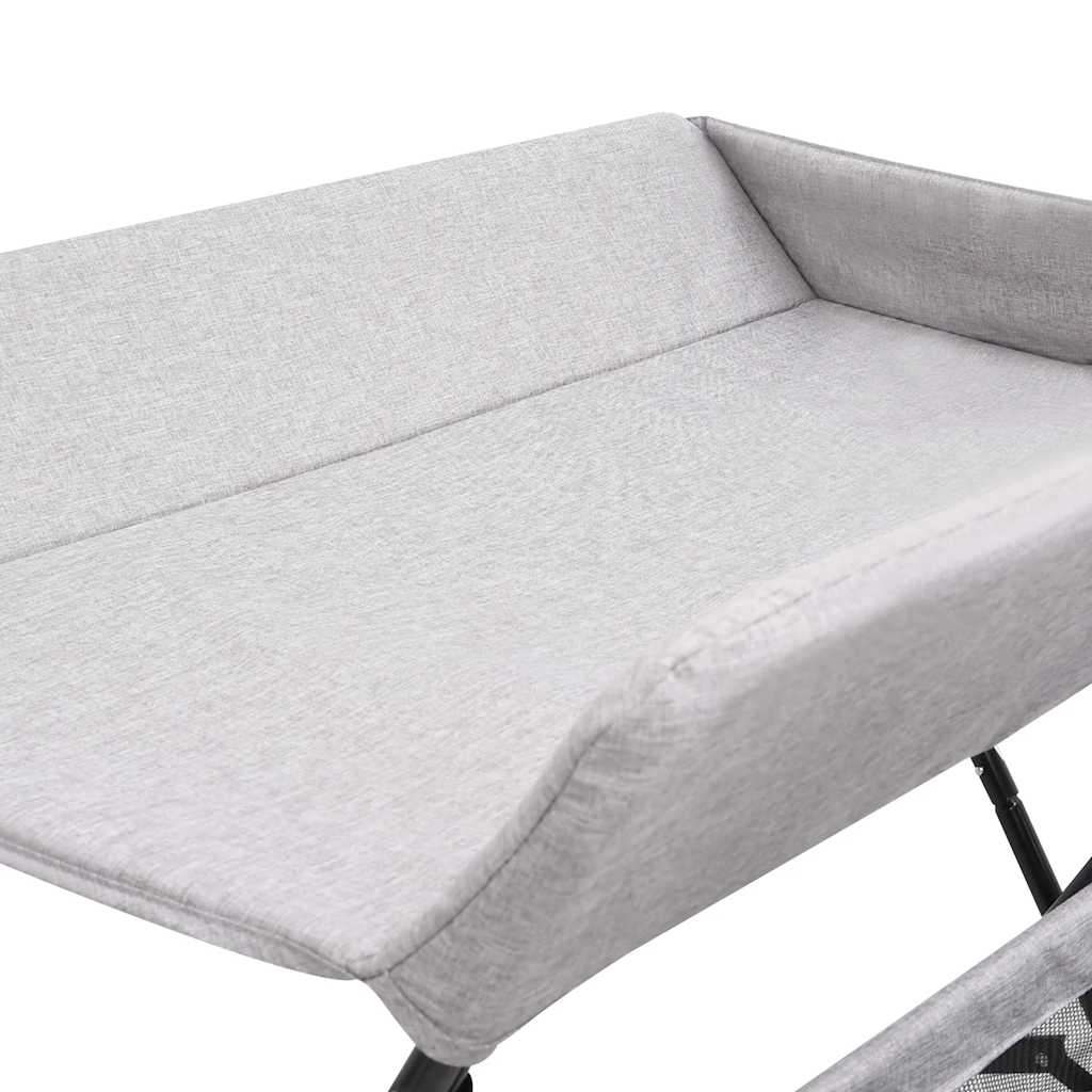 vidaXL Wickeltisch Hellgrau Eisen