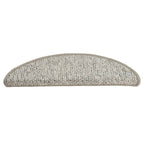 vidaXL Treppenmatten 15 Stk. Hellgrau 56x17x3 cm