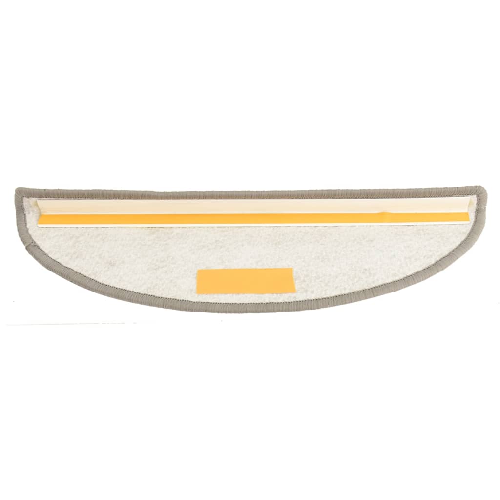 vidaXL Treppenmatten 15 Stk. Hellgrau 56x17x3 cm