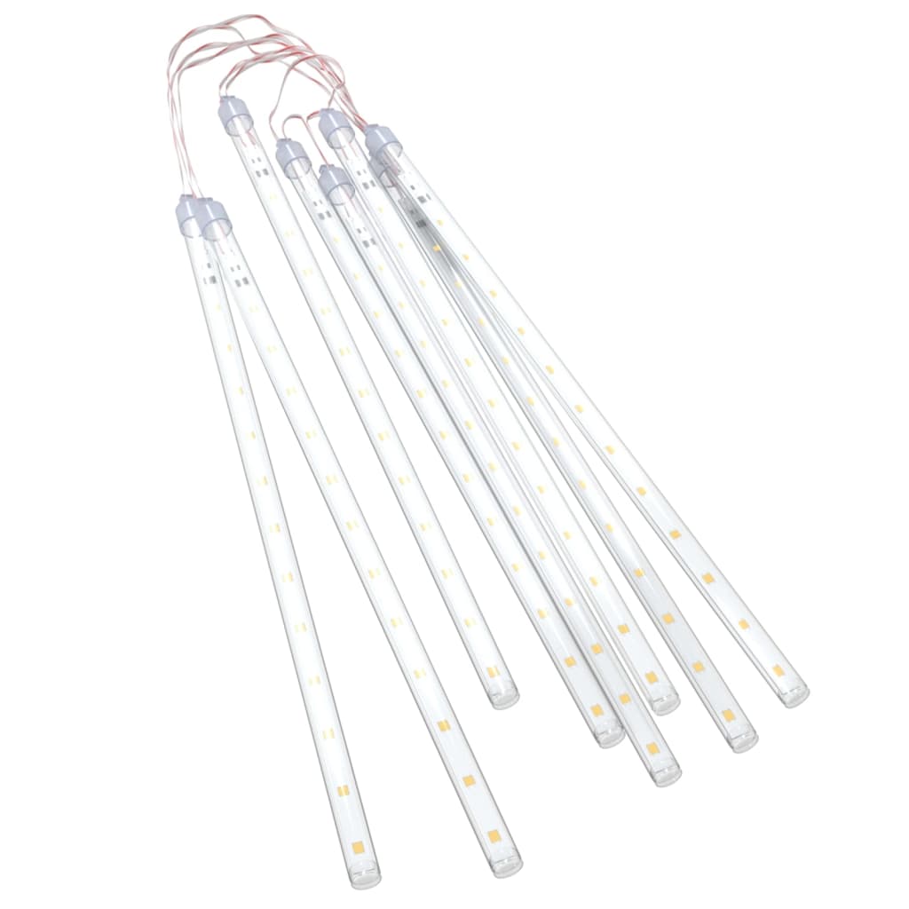 vidaXL LED Meteor-Lichter 8 Stk. 30 cm Warmweiß 192 LEDs