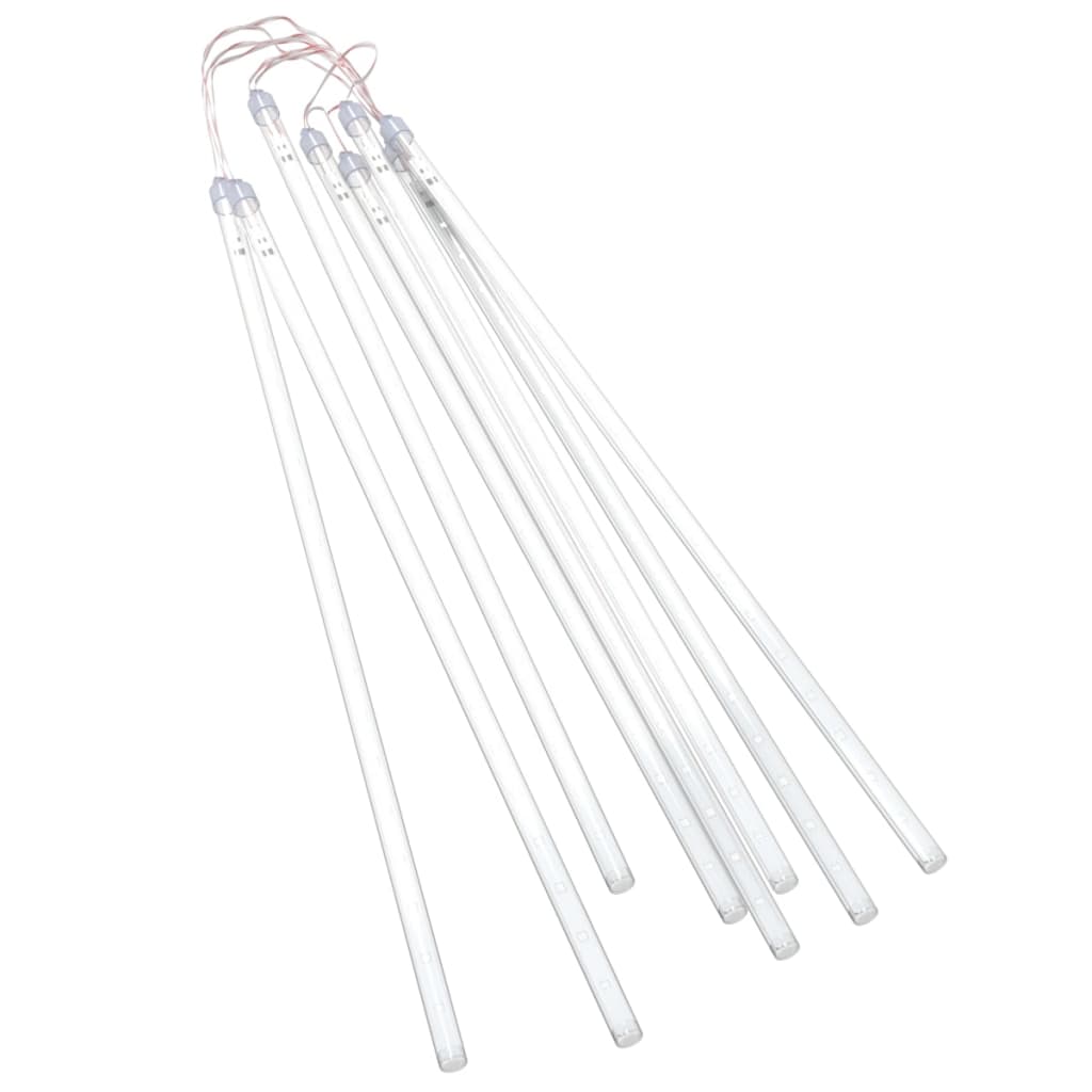 vidaXL 8 Stk. Meteorlichter 50 cm 288 LEDs Innen- Außenbereich Blau