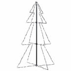 vidaXL Weihnachtsbaum in Kegelform 160 LEDs Indoor & Outdoor 78x120 cm