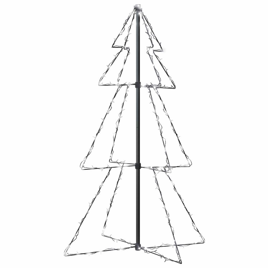 vidaXL Weihnachtsbaum in Kegelform 160 LEDs Indoor & Outdoor 78x120 cm
