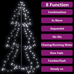 vidaXL Weihnachtsbaum in Kegelform 160 LEDs Indoor & Outdoor 78x120 cm