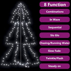 vidaXL Weihnachtsbaum in Kegelform 200 LEDs Indoor Outdoor 98x150 cm