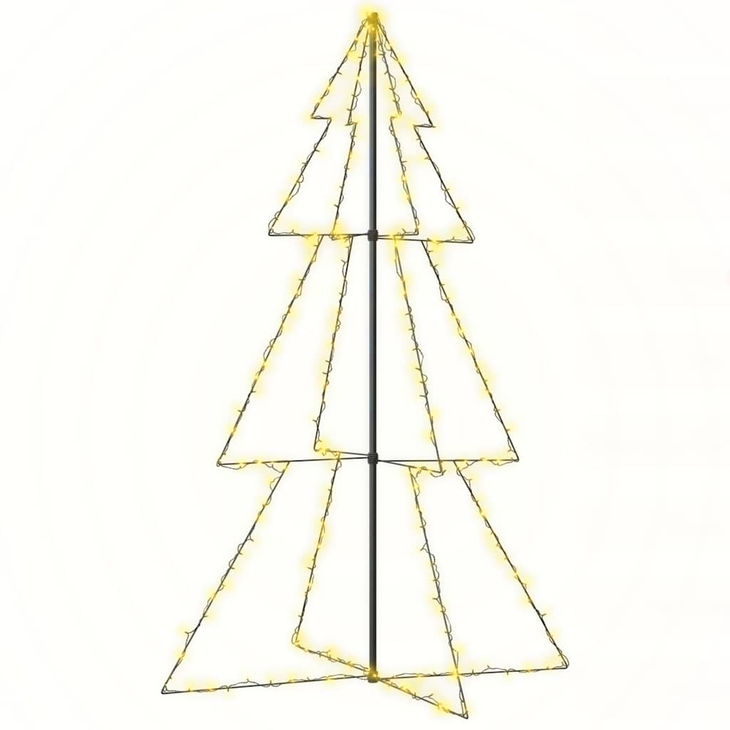 vidaXL Weihnachtsbaum in Kegelform 240 LEDs Indoor Outdoor 118x180 cm