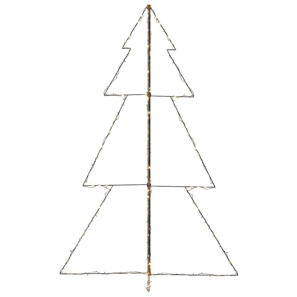 vidaXL Weihnachtsbaum in Kegelform 240 LEDs Indoor Outdoor 118x180 cm