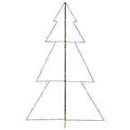 vidaXL Weihnachtsbaum in Kegelform 240 LEDs Indoor Outdoor 118x180 cm