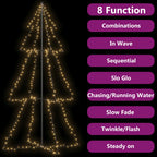 vidaXL Weihnachtsbaum in Kegelform 300 LEDs Indoor & Outdoor 120x220cm