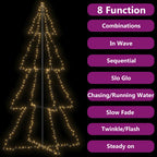 vidaXL Weihnachtsbaum in Kegelform 360 LEDs Indoor Outdoor 143x250 cm