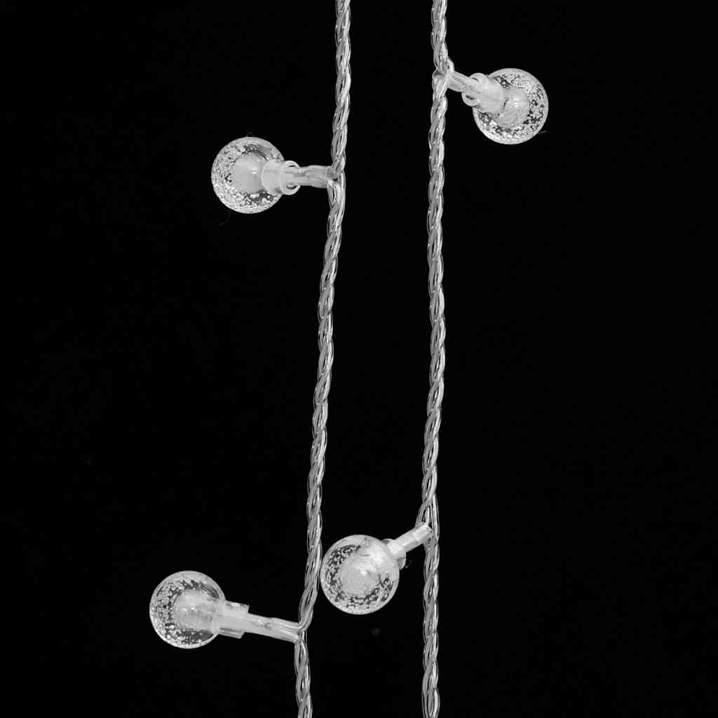 vidaXL Lichterkette Kugeln 20 m 200 LED Warmweiß 8 Funktionen