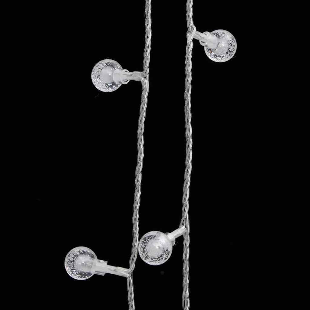 vidaXL Lichterkette Kugeln 40 m 400 LED Kaltweiß 8 Funktionen