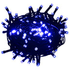 vidaXL Lichterkette mit 400 LEDs Blau 40 m 8 Lichteffekte