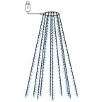 vidaXL Weihnachtsbaum-Lichternetz mit 250 LEDs Blau 250 cm