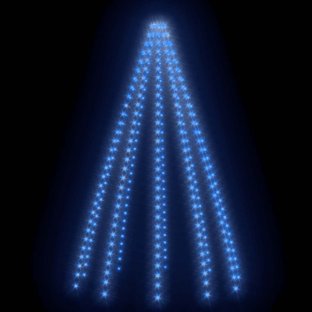 vidaXL Weihnachtsbaum-Lichternetz mit 300 LEDs Blau 300 cm