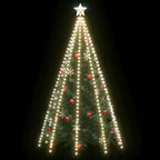 vidaXL Weihnachtsbaum-Lichternetz mit 400 LEDs Kaltweiß 400 cm