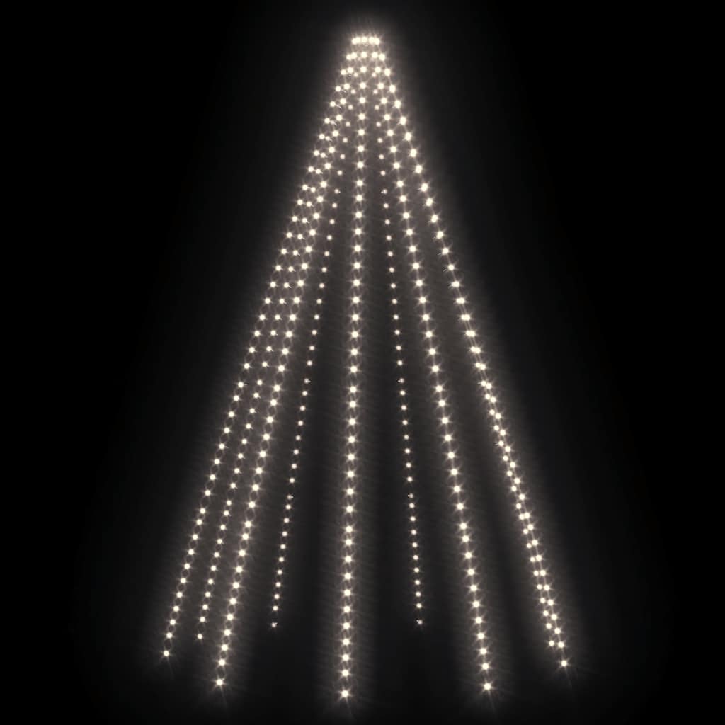 vidaXL Weihnachtsbaum-Lichternetz mit 400 LEDs Kaltweiß 400 cm