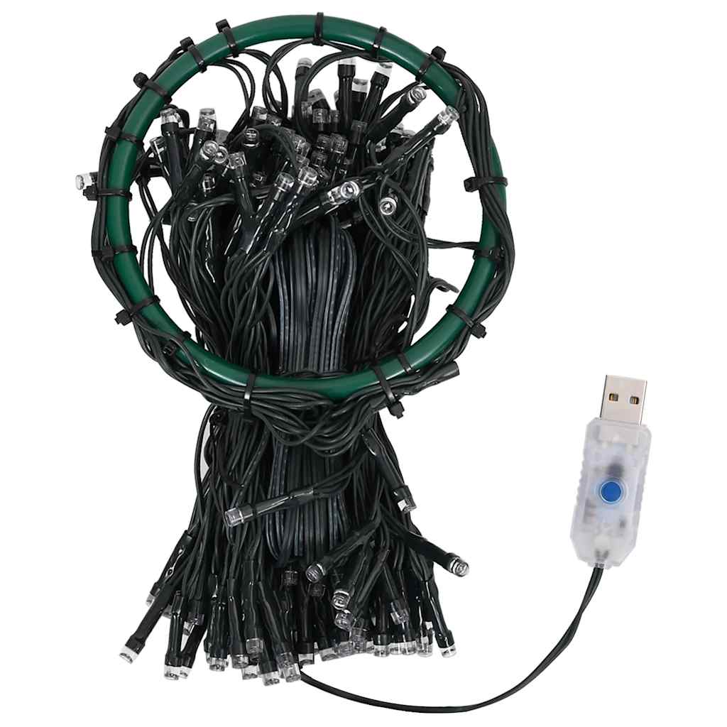 vidaXL Weihnachtsbaum-Lichternetz mit 400 LEDs Kaltweiß 400 cm