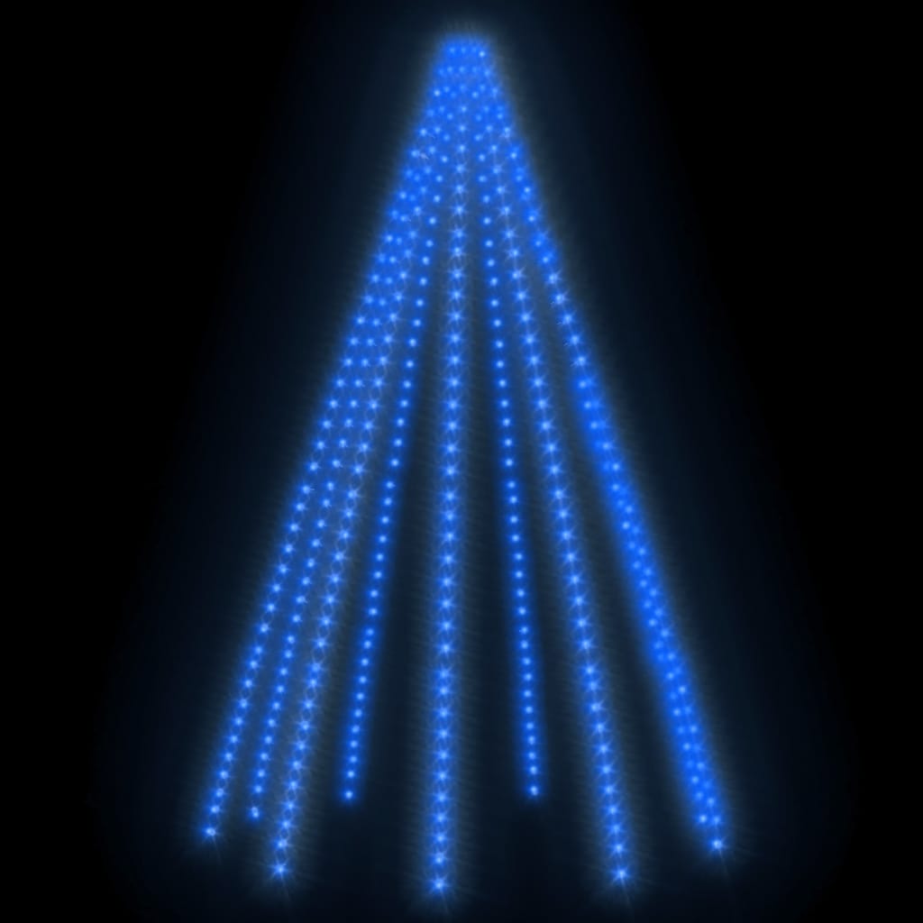 vidaXL Weihnachtsbaum-Lichternetz mit 400 LEDs Blau 400 cm