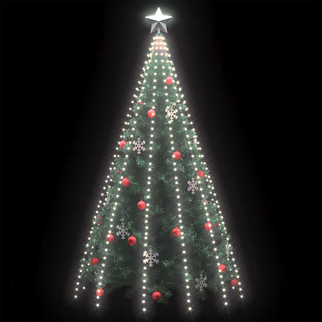 vidaXL Weihnachtsbaum-Beleuchtung 500 LEDs Kaltweiß 500 cm
